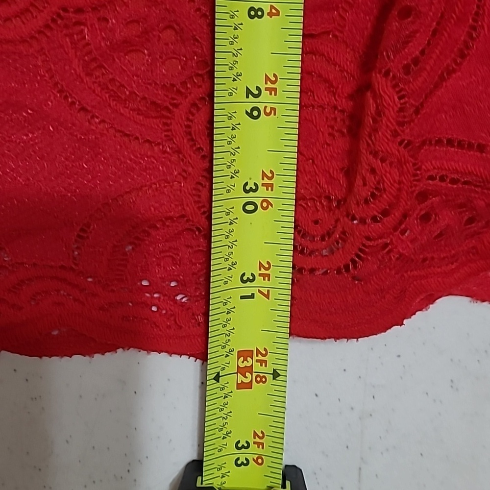 Tiana B women's red off-the-shoulder dress size 12 - Picture 9 of 9